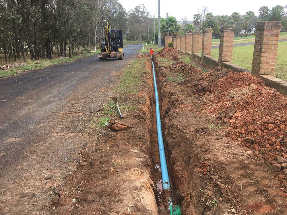 water main construction