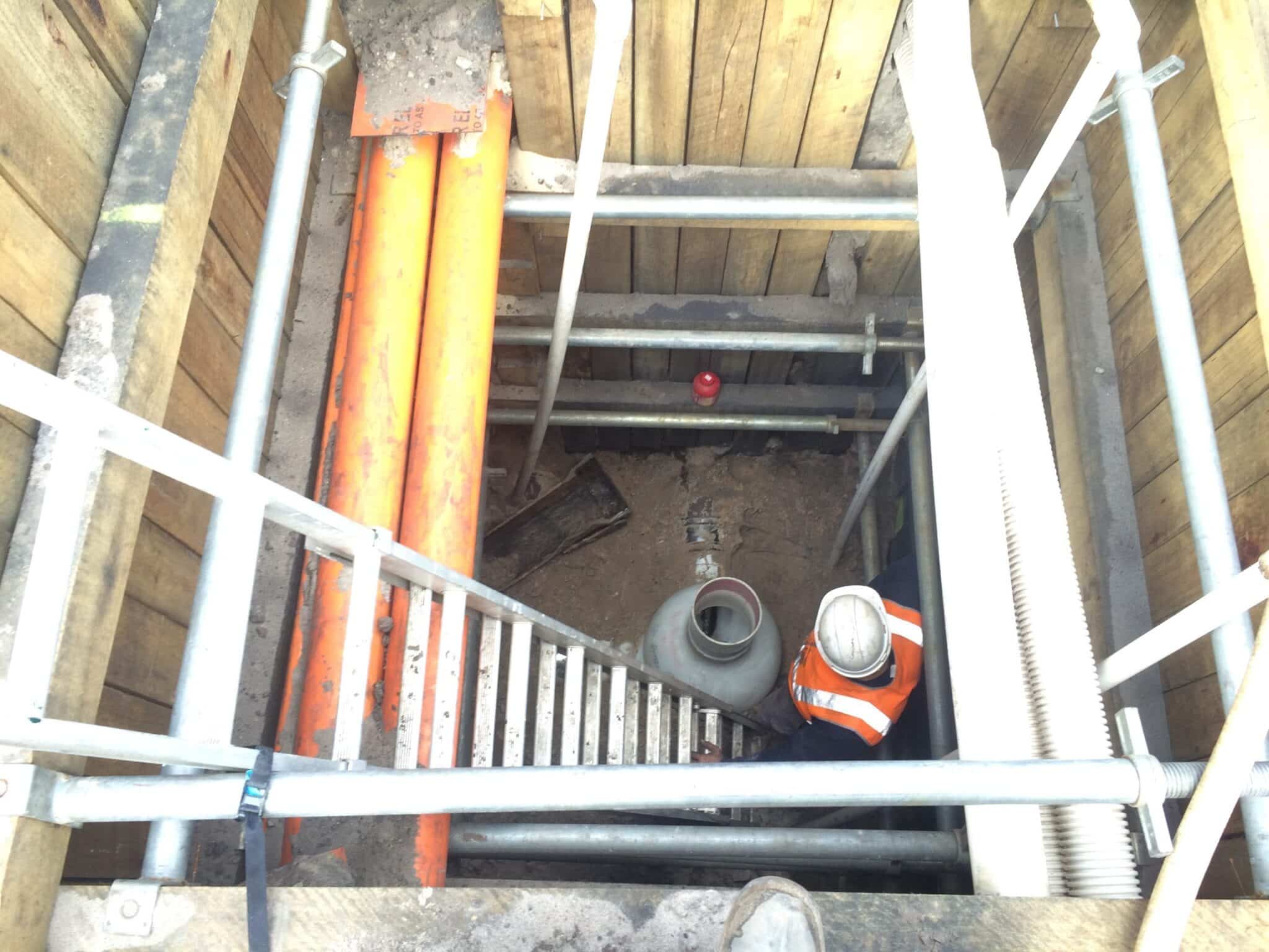 maintenance shaft construction
